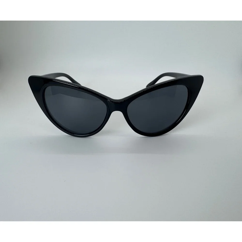 Kateyez SD Black Cat Eye Sunglasses Retro Vintage Style Glossy Frame